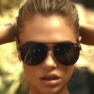 Quay Australia Vivienne Aviator Black Sunglasses